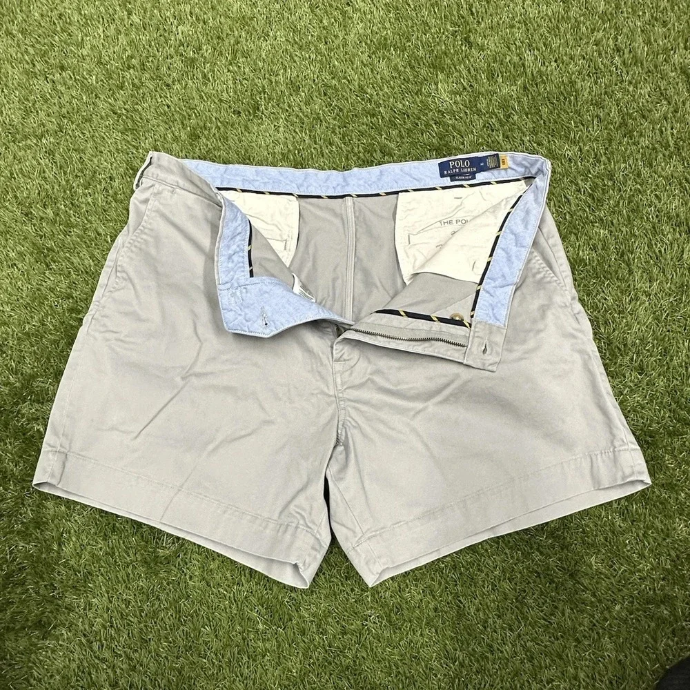 Polo Ralph Lauren Men's SZ 40   6-Inch Stretch Classic Fit Chino Short Khaki Tan